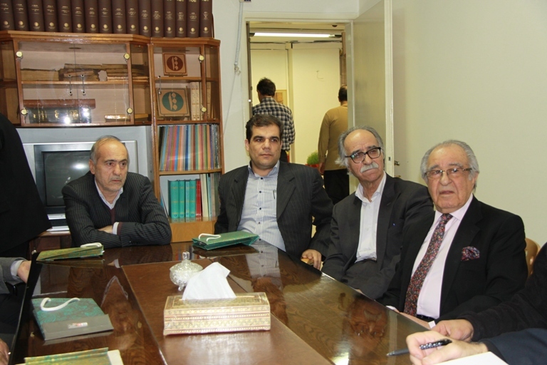 از راست: داریوش بوربور، محمود عابدی، علی اکبر احمدی دارانی و محمدحسین ساکت 