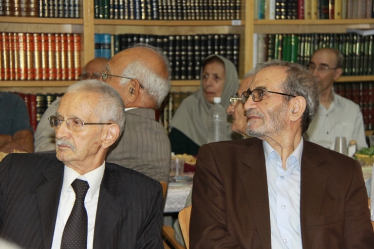 از راست: نجفقلی حبیبی و محمدحسن ابریشمی 